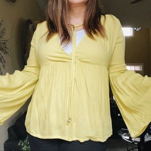 Earthbound Bright ay Yellow Blouse